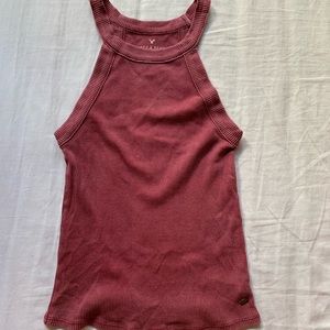 American eagle rust colored crop-tank